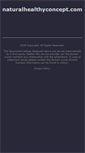 Mobile Screenshot of naturalhealthyconcept.com